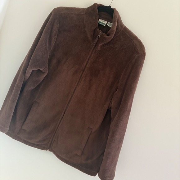 Mountain Lake Brown Fleece Jacket Full Zip Women's XL Outdoor Warm - Picture 1 of 6